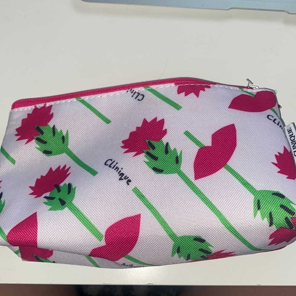 Donald X Clinique makeup bag